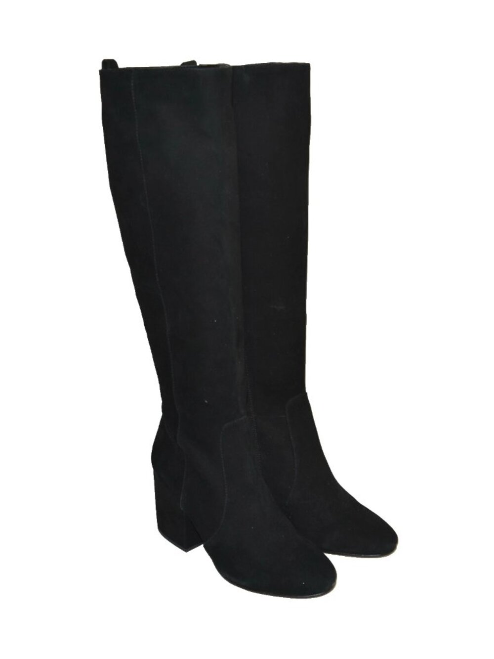 New! Sam Edelman Thora Knee High Boot Black Suede Boot Size 7.5 M DD18